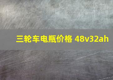 三轮车电瓶价格 48v32ah